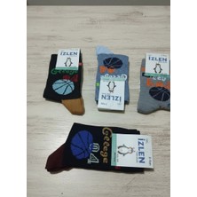 Efem İç Giyim 9-10 Yaş Erkek Çocuk Mevsimlik Uzun Çorap 12'li Paket