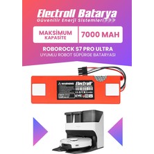 Electroll Roborock S7 Pro Ultra (MAKSİMUM KAPASİTE) 7000MAH 14.4V Robot Süpürge Bataryası