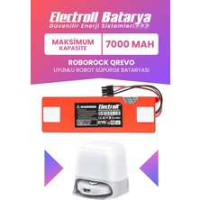 Electroll Roborock Q Revo Uyumlu Batarya (MAKSİMUM KAPASİTE) 7000mah Pil Robot Süpürge Batarya Değişimi