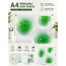 Artlantis Fermuarlı Dosya Renkli A4 1 Adet Fixpoint 3073 Plastik Desenli Fermuarlı Zarf Dosya Ödev Evrak Belge Saklama