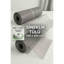 Elden Evim Sineklik Tülü Teii 100X250 + Beyaz 15 Metre Fitil