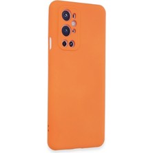 Hsc Bilişim One Plus 9 Pro Kılıf Nano Içi Kadife Silikon - Turuncu