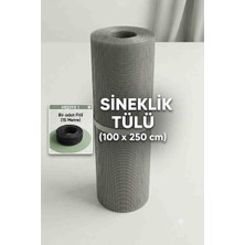 Elden Evim Sineklik Fitil Teli 100X250 + Siyah 15 Metre Fitil