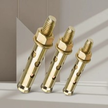 Uravas Store 8X55 mm Gömlekli Çelik Dübel 100 Adetlik Montaj Bağlantı Seti