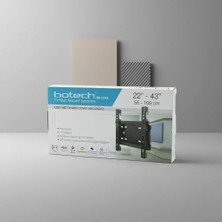 Aslanoğlu Store Ince Tasarımlı Universal LED LCD Tv Duvar Sabitleme Aparatı 22-43 Inç 40 kg Taşıma Kapasiteli