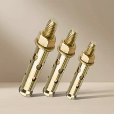 Aslanoğlu Store 6X65 mm Ölçülü Gömlekli Çelik Dübel 10'lu Sabitleme Paketi