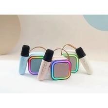 Aslanoğlu Store Bluetooth Bağlantılı Kablosuz Karaoke Hoparlör ve Mikrofon Eğlence Seti