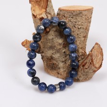 Taş Sandığı Sodalit Taşı Bileklik - 10 mm