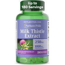 Puritan's Pride Milk Thistle Silymarin 4:1 Concentration Extract 250MG - 180 Softgels - Usa Vers.