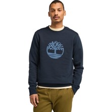 Timberland Kennebec Rıver Tree Logo Crew Neck Sweat Erkek Lacivert Sweatshirt TB0A2BJ84331