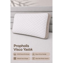 Hig Store Propholis Klimalı Ortopedik Baş Boyun Destekli 40X60X15 Tombul Visco Visko Yastık - 1 Adet