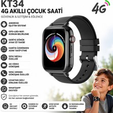Roxiva Wonlex KT34 Sim Kartlı 4g Android Akıllı Çocuk  Saati Gps, Wifi, Görüntülü Görüşme, Sos, Whatsap, Kamera ve Konum Takipli