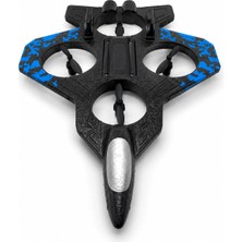 Sepetopia Jet Tasarımlı Uzaktan Kumandalı Drone 4 Pervaneli 2.4g 360 Derece Takla LED Işıklı Uçak