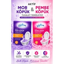 Wellnax Breeze Refresh Aktif Mor/pembe 2’li Köpük Tuvalet Temizleyici Kireç Çözücü 4X100 gr