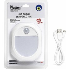 Evimdeyokyok Hareket Sensörlü USB Şarjlı LED Lamba WT-739