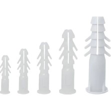 Evimdeyokyok 100 Adet 6 mm Plastik Dübel
