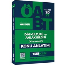 Yediiklim Yayınları 2027 Meb Ags Öabt Din Kültürü ve Ahlak Bilgisi Öğretmenliği Konu Anlatımı
