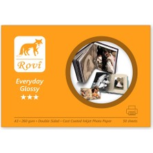 1001 Everyday Parlak Çift Taraflı Fotoğraf Kağıdı 220GSM 50YP A3