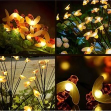 Nemere 8 Led'li Bal Arısı Solar Bahçe Aydınlatması (2'li Paket) - Doğa Dostu ve Dekoratif Dış Mekan Işığı