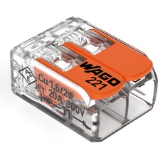 1001 221 – 412 Steckerleitung 2 Merdiven, Kompakt Fiş Pack Of 100 221-412 100