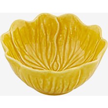 Bordallo Pinheiro Flora Sarı Seramik Çorba Kasesi 12 cm
