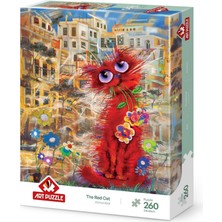 1001 Kırmızı Kedi 260 Parça Puzzle