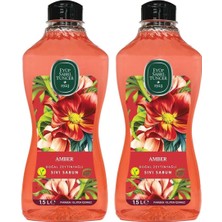 1001 Doğal Zeytinyağlı Sıvı Sabun Amber 1,5 L Pet Şişe (1 x 1500 Ml) (2 Paketi)