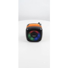 1001 Bluetooth Hoparlör, Rgb LED Işıklı, Telefon Standlı, USB Flash Bellek ve Aux Destekli, Taşına