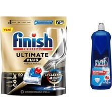 1001 Ultimate Plus 60 Kapsül Bulaşık Makinesi Deterjanı Tableti 1 x 60 Kapsül ve Finish Bulaşık Ma