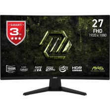 1001 27 Mag 274CF E20, Gaming Monitör, Fhd, 16:9, Curve 1500R