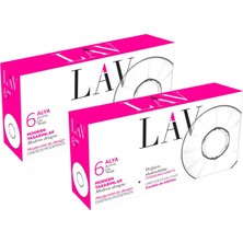 1001 Lav Alya Cam Çay Tabağı 6 Lı x 2 Kutu (12 Adet)