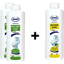 1001 (2x) Bulaşik Sivisi 1000 ml + Bulaşik Sivisi (Elma Kokulu) 1000 ml