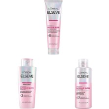 1001 L’oréal Paris Elseve Glycolic Gloss Parlaklık Veren Saç Bakım Rutini Seti: Şampuan, Saç Krem