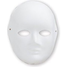 1001 Benim Marifetlerim - Boyanabilir Beyaz Maske 1 Adet