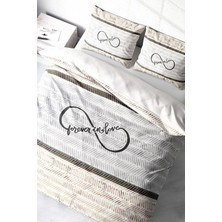 1001 MONOHOME%100 Pamuk Saten Çift Kişilik Nevresim Takımı Infinity, MONOHOME36591