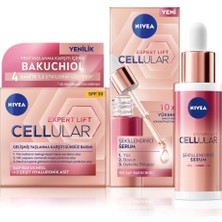 1001 Cellular Doğal Retinol Alternatifi Bakuchiol Cilt SERUMU30ML ve Hyaluronik Asit Gündüz Yüz Kremi