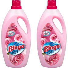 1001 Bingo Soft Gülpembe Çamaşır Yumuşatıcısı 3 L, 2'li Paket