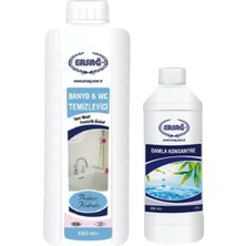 1001 Bahar Kokulu Banyo Wc Temizleyici 1000ML+DAMLA Konsantre 500ML