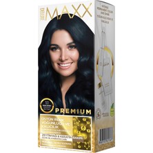 1001 Premıum Yarı Kit Set Saç Boyası 1.1 Mavi Siyah