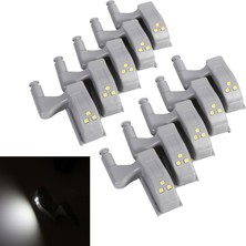1001 Menteşe LED Sensör Işık, Evrensel Dolap Klozet Gardırop Gece Işıkları, 1'lu Paket(Beyaz)