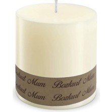 1001 Bozkurt Mum Silindir Mum 7cm Çap x 7cm Boy Dev Mum 7 Cmx 7cm Silindir Mum 7x7 cm MUM7X7 (Krem)