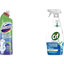 1001 Tuvalet Temizleyici Renk Değiştiren Tuvalet Uzmanı Kireç Çözücü 750 ml 1 Adet(1) Cif Power S