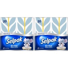1001 Extra Desenli Peçete 20'li 2li Paket
