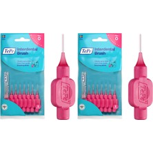 1001 0.4 mm - Pembe Diş Arayüz Fırçası (1 x 8 Adet) (2 Paketi)