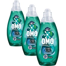 1001 Express Fresh Kötü Koku Karşıtı Beyaz ve Renkliler Sıvı Çamaşır Deterjanı, 1480 ml (3 Pak