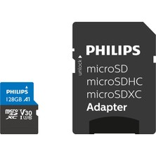 1001 Micro Sdxc Kartı 128 Gb, Class 10 Uhs-I U3 4k, Adaptör