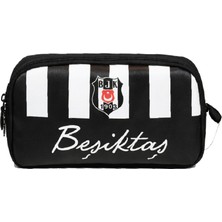 1001 Iki Gözlü Erkek Çocuk Bjk Baskılı Siyah ve Beyaz Okul Kalem Çantası/kalemlik - 26374