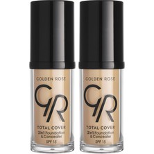 1001 Total Cover 2si1 Arada Kapatıcı ve Fondöten No: 05 Cool Sand - 30 ml (2 Paketi)