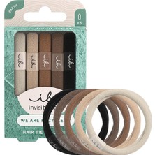 1001 Hair Tie Mocha 5 Adet Saç Lastiği