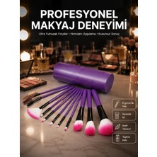Nemere 12 Parça Profesyonel Makyaj Fırçası Far Fırçası Allık Fırçası Yumuşak Kıllı